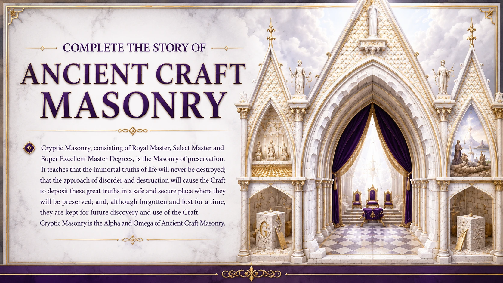 Learn about Cryptic Masonry and the Grand Council of Royal and Select Masters of Florida