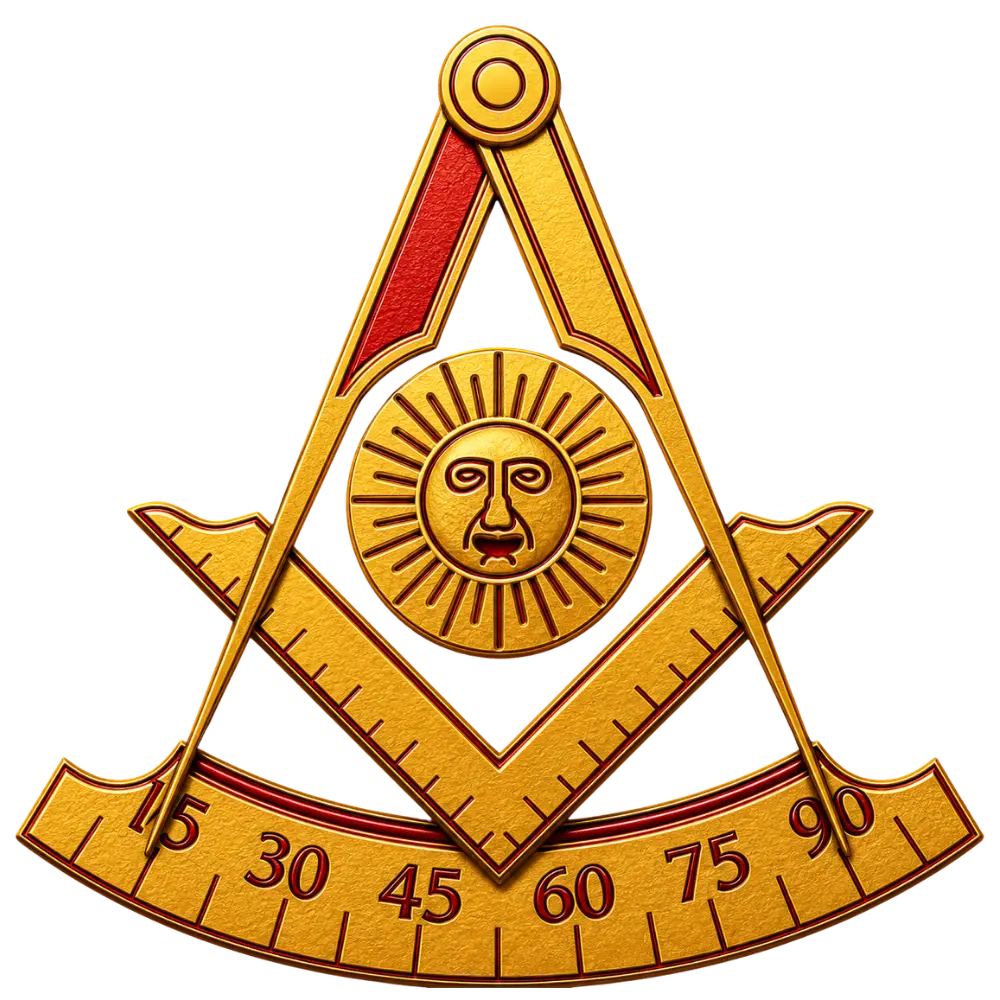 Past Master degree emblem in Capitular Masonry