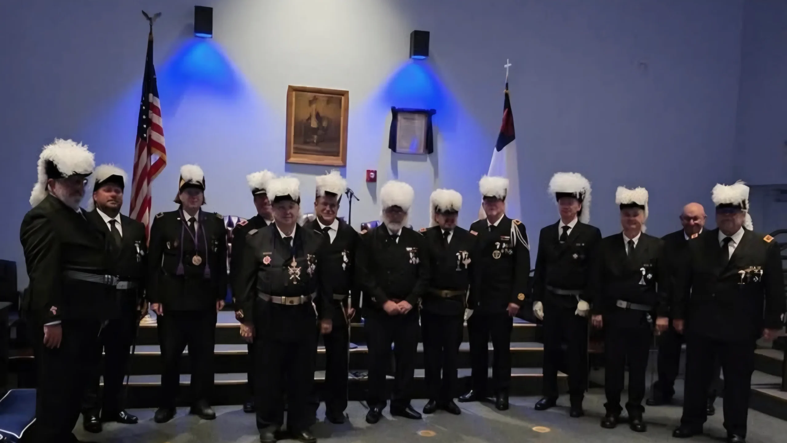 Sir Knights of Fort Myers Commandery No. 32 gathered at their August 25, 2026 Commandery meeting